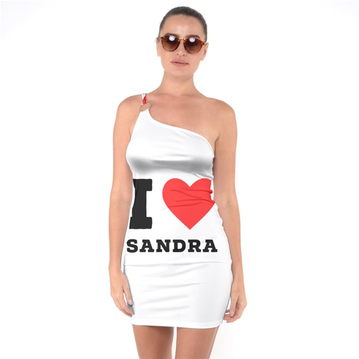 I love sandra One Soulder Bodycon Dress