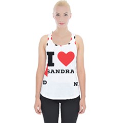 I Love Sandra Piece Up Tank Top by ilovewhateva