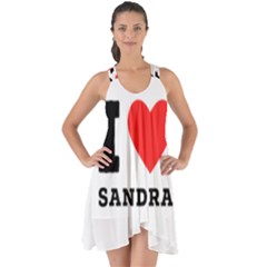 I love sandra Show Some Back Chiffon Dress