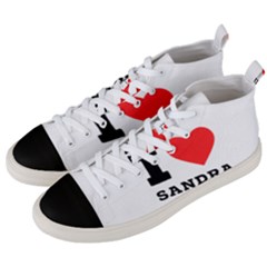 I Love Sandra Men s Mid-top Canvas Sneakers by ilovewhateva