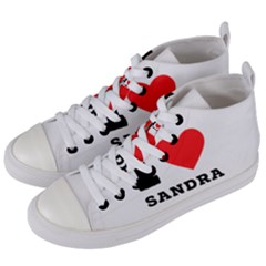 I Love Sandra Women s Mid-top Canvas Sneakers by ilovewhateva