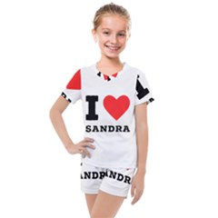 I love sandra Kids  Mesh Tee and Shorts Set