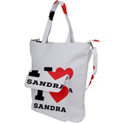 I Love Sandra Shoulder Tote Bag by ilovewhateva