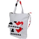 I love sandra Shoulder Tote Bag View1