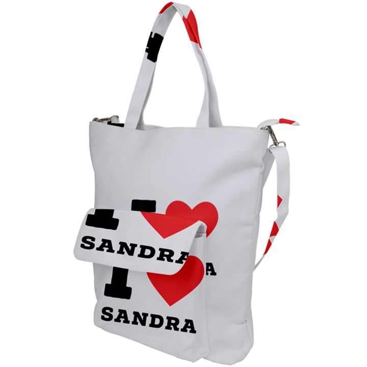 I love sandra Shoulder Tote Bag