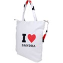 I love sandra Shoulder Tote Bag View2