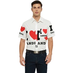 I Love Sandra Men s Short Sleeve Pocket Shirt  by ilovewhateva