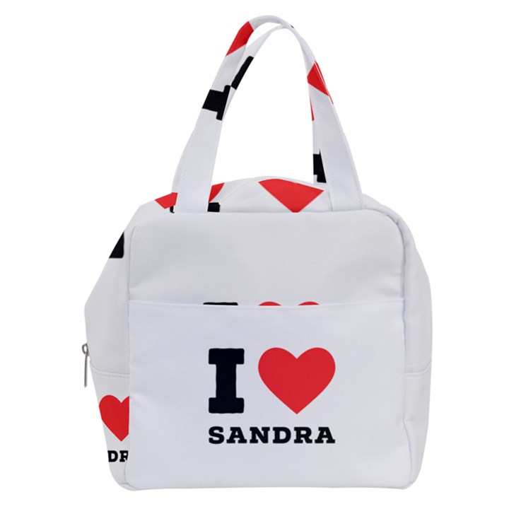 I love sandra Boxy Hand Bag