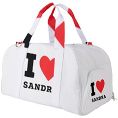 I Love Sandra Burner Gym Duffel Bag by ilovewhateva