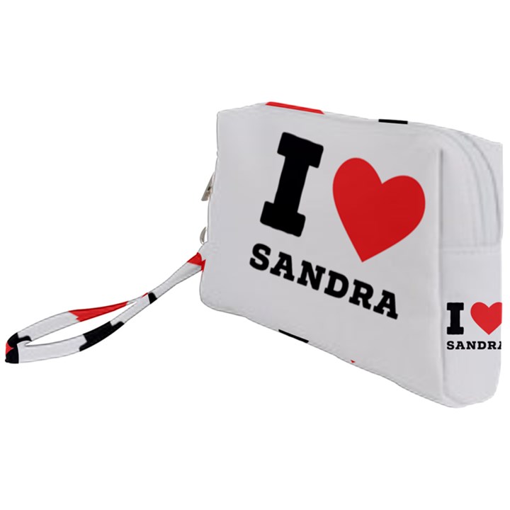 I love sandra Wristlet Pouch Bag (Small)