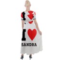 I love sandra Button Up Short Sleeve Maxi Dress View2