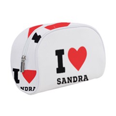 I Love Sandra Make Up Case (small) by ilovewhateva