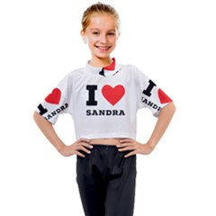 I love sandra Kids Mock Neck Tee