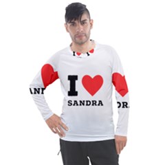 I love sandra Men s Pique Long Sleeve Tee