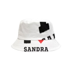 I Love Sandra Bucket Hat (kids) by ilovewhateva