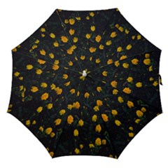 Bloomed Yellow Petaled Flower Plants Straight Umbrellas by artworkshop