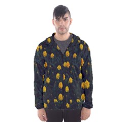 Bloomed Yellow Petaled Flower Plants Men s Hooded Windbreaker by artworkshop