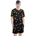 Bloomed Yellow Petaled Flower Plants Men s Mesh Tee and Shorts Set View1