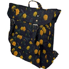 Bloomed Yellow Petaled Flower Plants Buckle Up Backpack by artworkshop