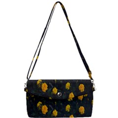 Bloomed Yellow Petaled Flower Plants Removable Strap Clutch Bag by artworkshop