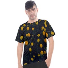 Bloomed Yellow Petaled Flower Plants Men s Sport Top by artworkshop