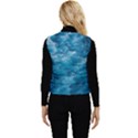 Blue Water Speech Therapy Women s Short Button Up Puffer Vest View2