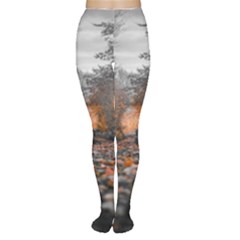 Breathe In Nature Background Tights by artworkshop