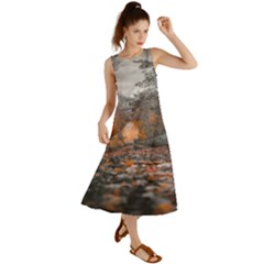 Breathe In Nature Background Summer Maxi Dress by artworkshop