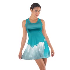 Clouds Hd Wallpaper Cotton Racerback Dress by artworkshop