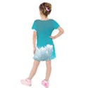 Clouds Hd Wallpaper Kids  Short Sleeve Velvet Dress View2