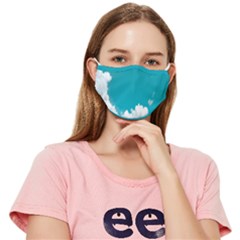 Clouds Hd Wallpaper Fitted Cloth Face Mask (adult) by artworkshop