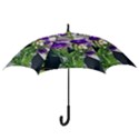 Cute Flower Wallpaper Hook Handle Umbrellas (Medium) View3