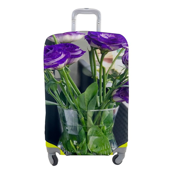 Cute Flower Wallpaper Luggage Cover (Small)