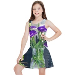 Cute Flower Wallpaper Kids  Lightweight Sleeveless Dress by artworkshop