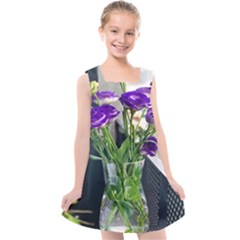 Cute Flower Wallpaper Kids  Cross Back Dress by artworkshop