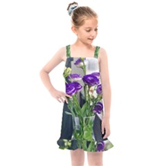 Cute Flower Wallpaper Kids  Overall Dress by artworkshop