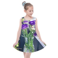 Cute Flower Wallpaper Kids  Summer Dress by artworkshop