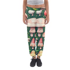 Fantasy Farmcore Farm Mushroom Women s Jogger Sweatpants by GardenOfOphir