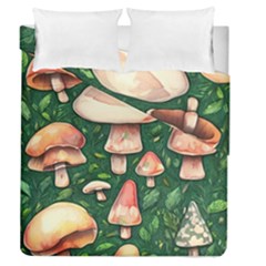 Fantasy Farmcore Farm Mushroom Duvet Cover Double Side (queen Size) by GardenOfOphir