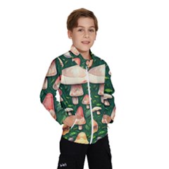 Fantasy Farmcore Farm Mushroom Kids  Windbreaker by GardenOfOphir