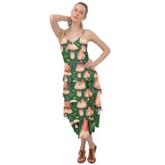 Fantasy Farmcore Farm Mushroom Layered Bottom Dress by GardenOfOphir