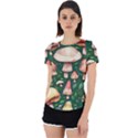 Fantasy Farmcore Farm Mushroom Back Cut Out Sport Tee View1