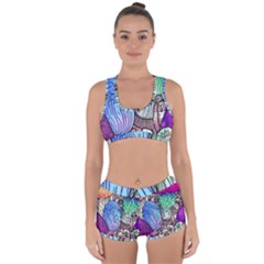 Forest Mushroom Racerback Boyleg Bikini Set