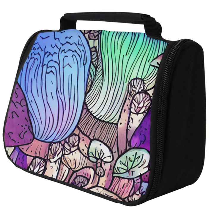 Forest Mushroom Full Print Travel Pouch (Big)