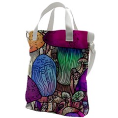 Forest Mushroom Canvas Messenger Bag by GardenOfOphir