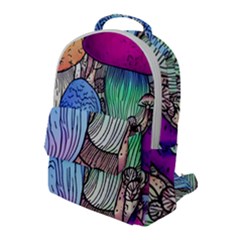 Forest Mushroom Flap Pocket Backpack (large) by GardenOfOphir