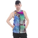 Forest Mushroom Men s Sleeveless Hoodie View1