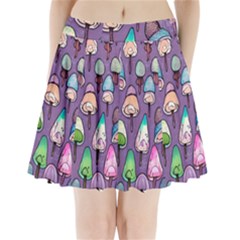 Foraging For Mushrooms Pleated Mini Skirt by GardenOfOphir