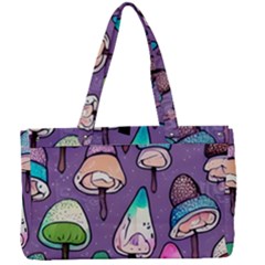 Foraging For Mushrooms Canvas Work Bag by GardenOfOphir