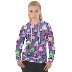 Foraging For Mushrooms Women s Overhead Hoodie by GardenOfOphir